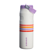 Botella Térmica Stanley Flip Straw Aerolight  Cream Lilac Stripe| 710 ml