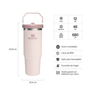 Botella Térmica Stanley Flip Straw 2.0 Rose Quartz | 887 ml