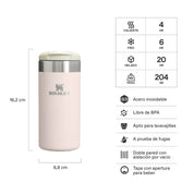 Botella Térmica Stanley Aerolight Rosa Palo | 354 ml