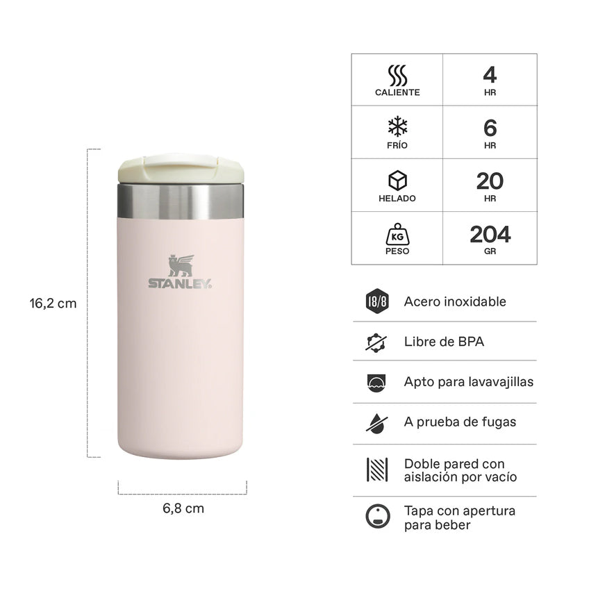 Botella Térmica Stanley Aerolight Rosa Palo | 354 ml