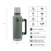 Termo Stanley Classic Verde | 1.9 lt