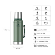 Termo Stanley Classic Verde | 950 ml