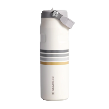 Botella Térmica Stanley Flip Straw Aerolight Cream Ash Stripe | 710 ml