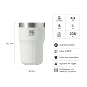 Vaso The Golden Hour Prismatic™ facetado Blanco | 408 ml