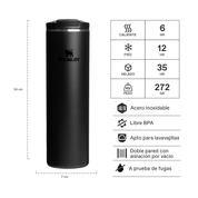 Botella Térmica Flip Top Mug Black 2.0 | 591 ml