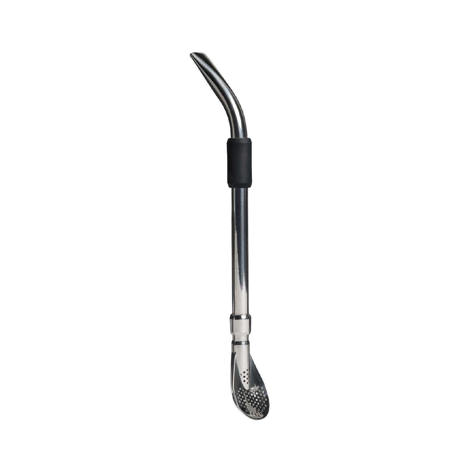 Bombilla para Mate de Cuchara Negra 2.0