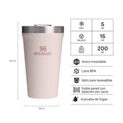 Vaso de Cerveza Tumb Rose Quartz | 473 ml