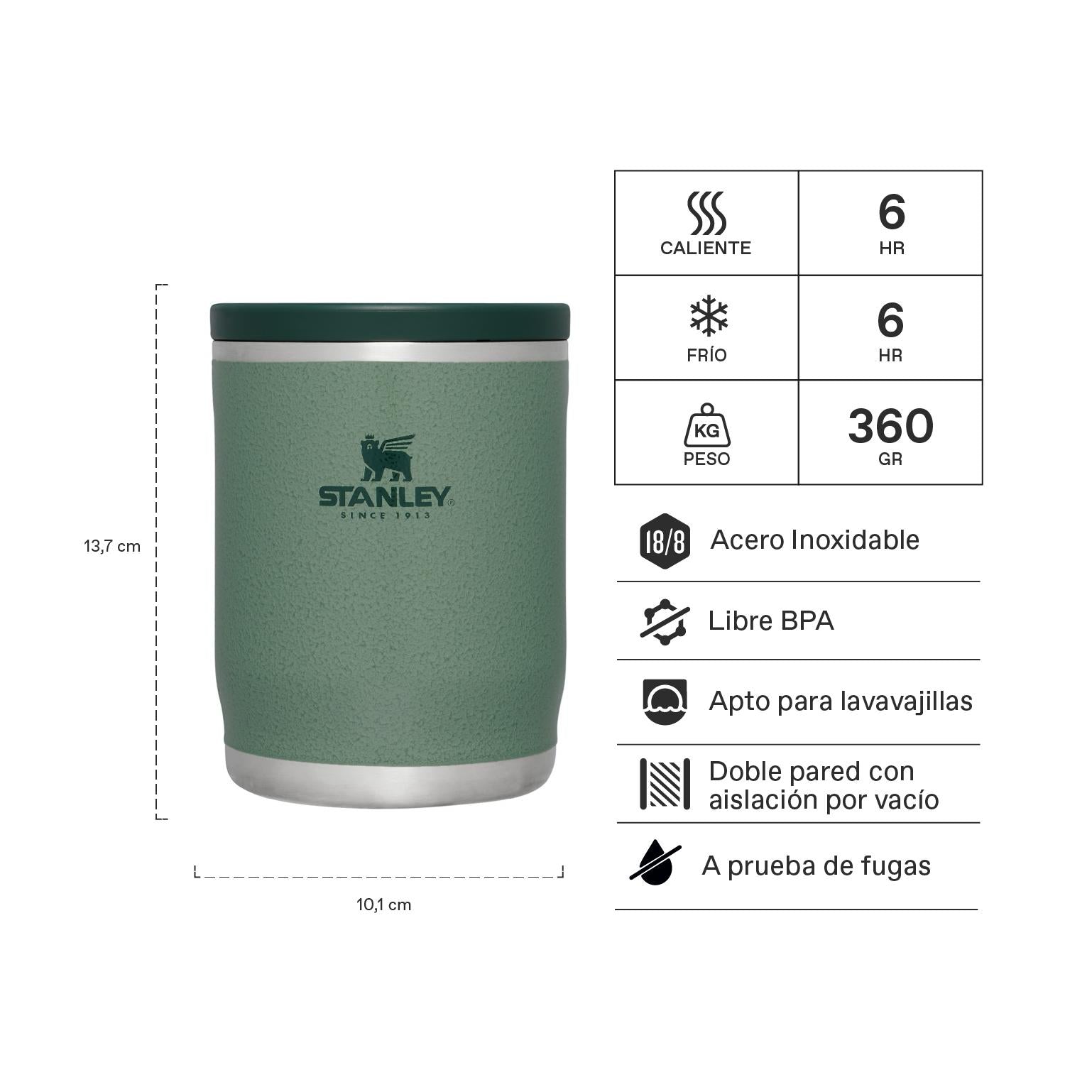 Termo de Comida Adventure Verde | 532 ml