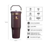 Botella Térmica Flip Straw 2.0 Fig Gloss | 887 ml