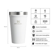 Vaso de Cerveza Tumb Blanco | 473 ml