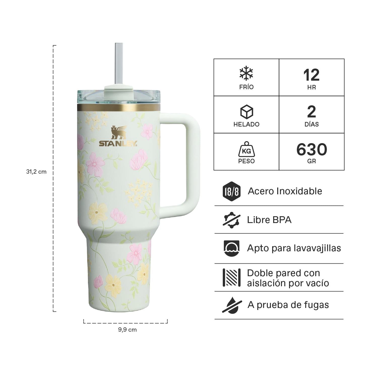 Quencher H2.0 Adventure Spring Blossoms | 1.18 lt