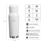 Mate System Ideal Hammertone Blanco | 800 ml