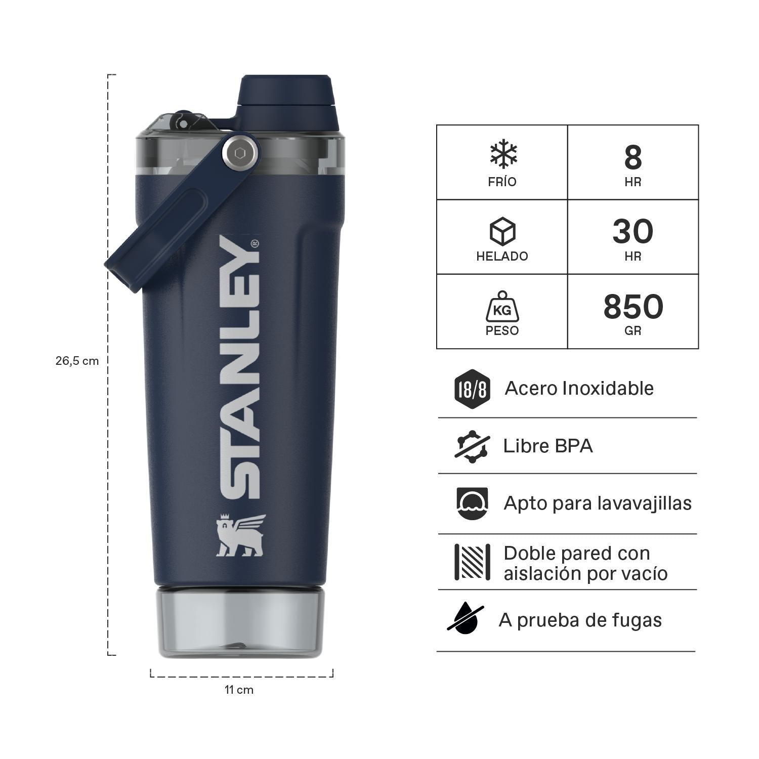 Vitalize Shaker Azul Marino  | 591 ml