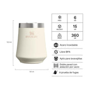 Vaso Térmico Reserve Para Vino Cream | 325 ml