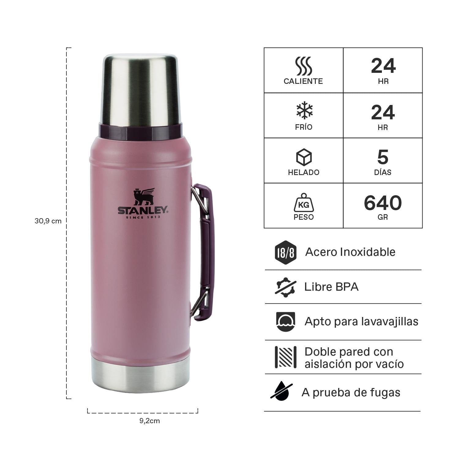 Termo Classic Purple Smoke | 950 ml