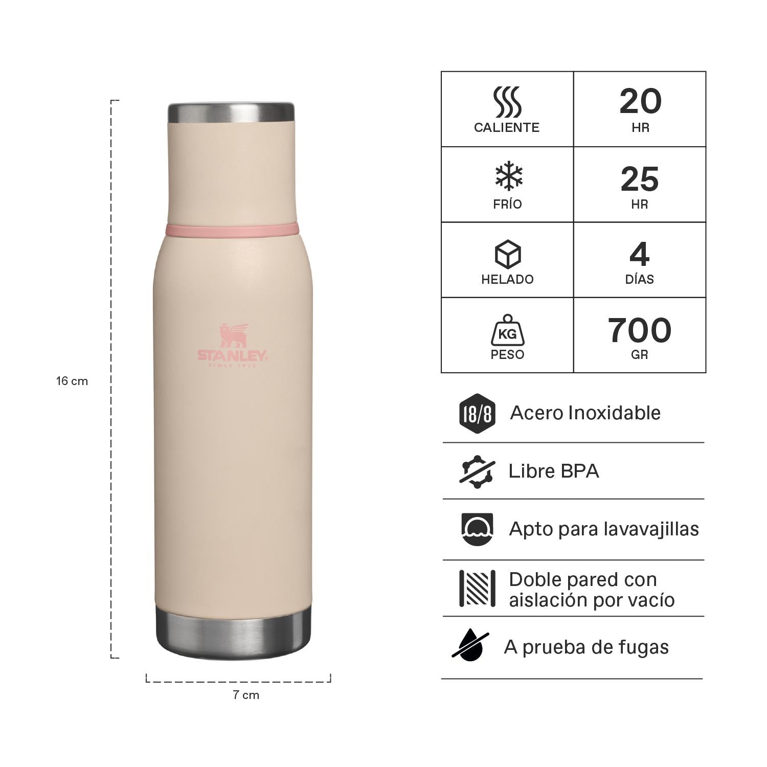 Termo Adventure To-Go Champagne | 750 ml