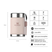 Termo de Comida Classic Rose Quartz | 414 ML