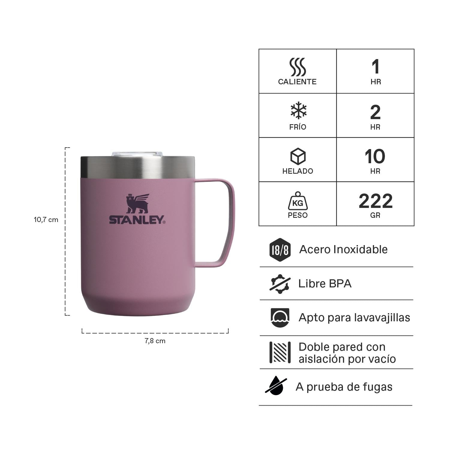 Taza de Camping Deep Purple |236 ml