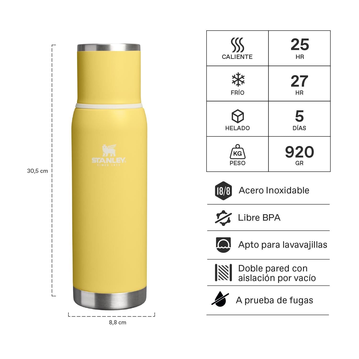 Termo Adventure To-Go Amarillo | 1 lt