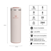 Botella Térmica Flip Top Mug Rose Quartz | 473 ml