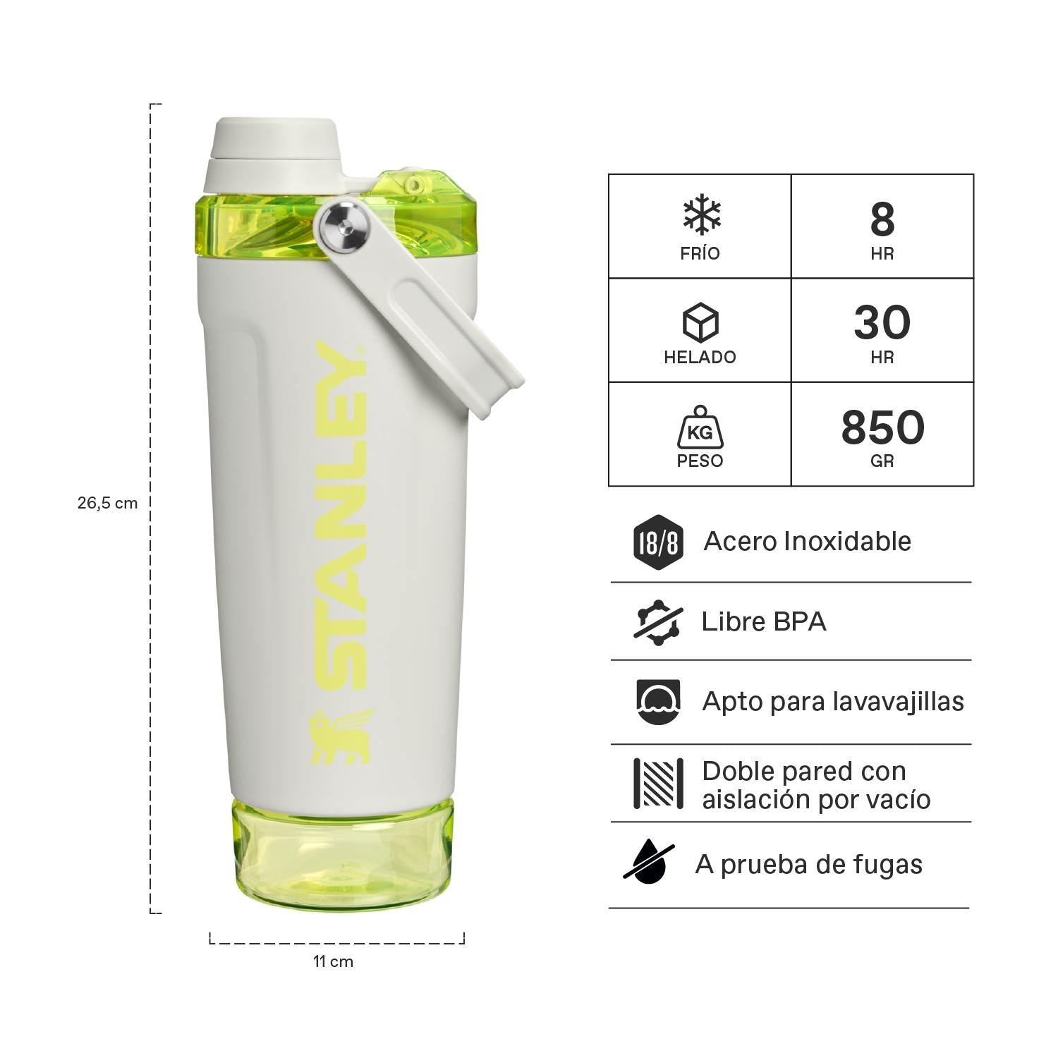 Vitalize Shaker Gris Flúor  | 591 ml