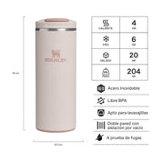Botella Térmica FlipTop Mug Rose Quartz | 354 ml