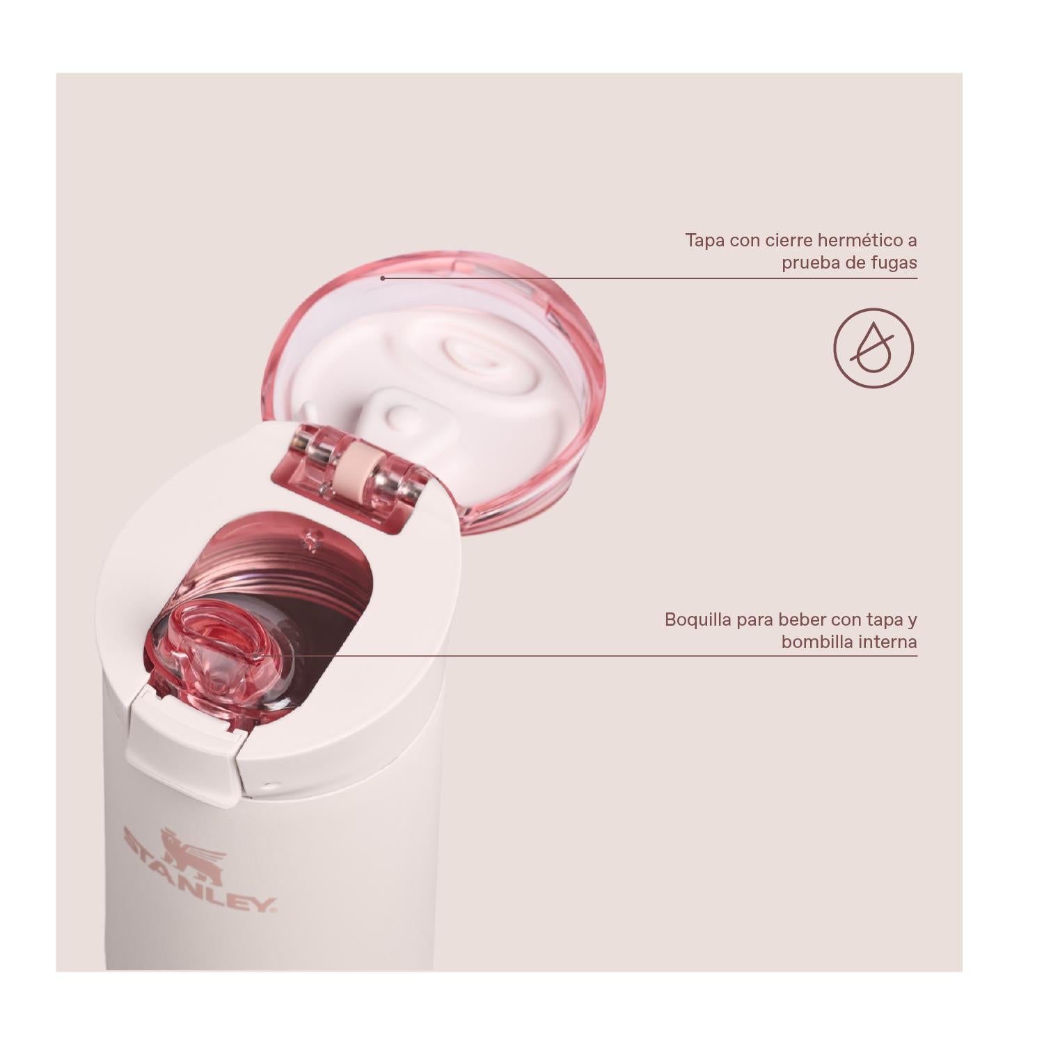 Botella Térmica Spring Bottle Rose Quartz 2.0 | 591 ml