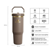 Botella Térmica Stanley Flip Straw Espresso Gold | 887 ml