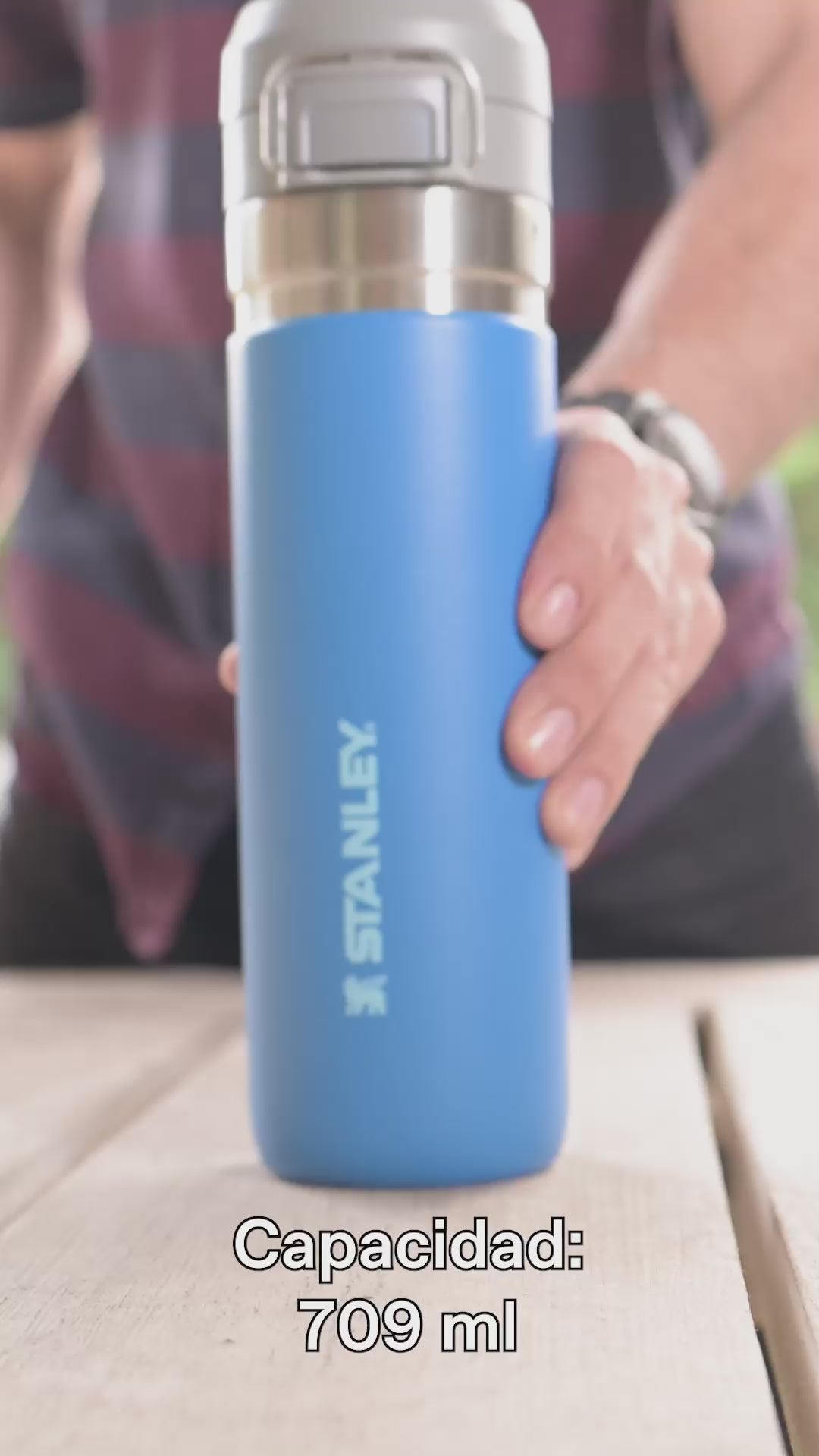 Botella Termica Quick Flip Stanley Azure | 709 Ml