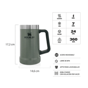 Vaso de Cerveza Adventure Verde | 709 ml