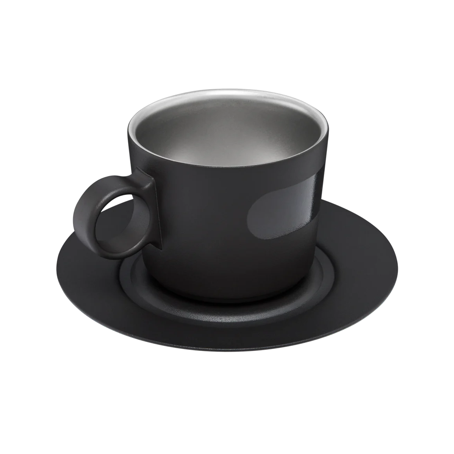 Taza de Capuchino Daybreak con plato Negra | 192 Ml